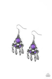 Paparazzi No Place Like HOMESTEAD - Purple Earrings - Glitzygals5dollarbling Paparazzi Boutique 