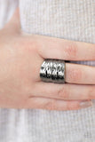 Paparazzi Just A Ripple Black Gunmetal Ring - Glitzygals5dollarbling Paparazzi Boutique 