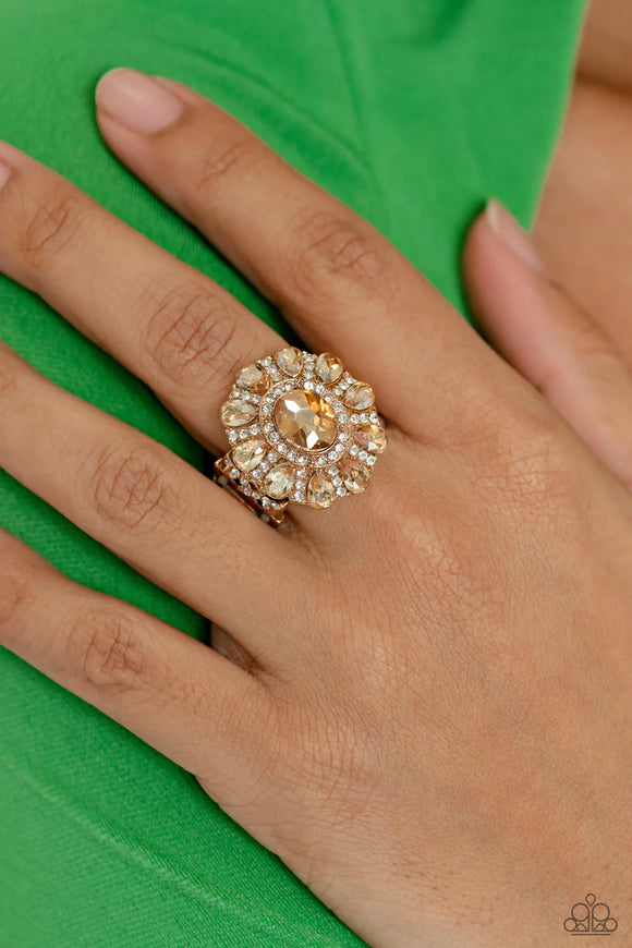 GLIMMER and Spice Gold Ring LOP Exclusive March 2023 - Glitzygals5dollarbling Paparazzi Boutique 