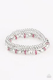 Paparazzi “Let There BEAM Light” Pink Bracelet - Glitzygals5dollarbling Paparazzi Boutique 