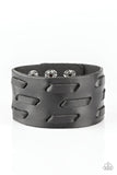 Paparazzi Be Your Own HUNTSMAN - Black - Leather Bracelet - Glitzygals5dollarbling Paparazzi Boutique 