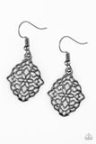Paparazzi Flirty Florals Black Earrings - Glitzygals5dollarbling Paparazzi Boutique 
