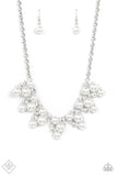 Renown Refinement - white - Paparazzi necklace - Glitzygals5dollarbling Paparazzi Boutique 