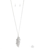 Take a Final BOUGH - white - Paparazzi necklace - Glitzygals5dollarbling Paparazzi Boutique 