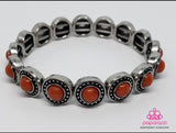 Paparazzi Globetrotter Goals Orange Exclusive Stretchy Bracelet - Glitzygals5dollarbling Paparazzi Boutique 