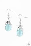 Paparazzi Spring Dew - Blue Moonstone - Silver Earrings - Glitzygals5dollarbling Paparazzi Boutique 