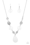 Paparazzi Necklace ~ DEW What You Wanna DEW - White - Glitzygals5dollarbling Paparazzi Boutique 