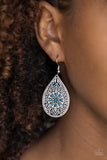 Paparazzi Dinner Party Posh - Blue Earrings - Glitzygals5dollarbling Paparazzi Boutique 
