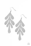 Paparazzi Earrings ~ A FROND Farewell Silver - Glitzygals5dollarbling Paparazzi Boutique 