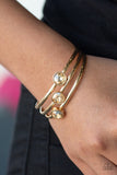 Paparazzi Be All You Can BEDAZZLE - Gold Bracelet - Glitzygals5dollarbling Paparazzi Boutique 