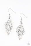 Cosmically Chic - white - Paparazzi earrings - Glitzygals5dollarbling Paparazzi Boutique 