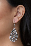 Paparazzi Call Me Ms. Universe Silver Hematite Earring - Glitzygals5dollarbling Paparazzi Boutique 