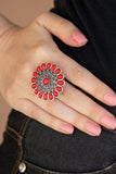 Paparazzi Posy Paradise Red Ring - Glitzygals5dollarbling Paparazzi Boutique 