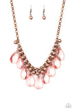 Fashionista Flair - copper - Paparazzi necklace - Glitzygals5dollarbling Paparazzi Boutique 