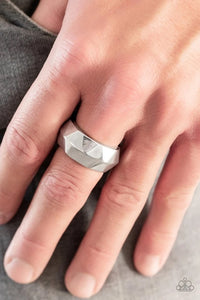 Paparazzi Ring ~ Industrial Mechanic - Silver MENS - Glitzygals5dollarbling Paparazzi Boutique 