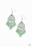 Gorgeously Genie - Green Paparazzi Earrings - Glitzygals5dollarbling Paparazzi Boutique 