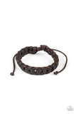 Grit and Grease - brown - Paparazzi mens unisex bracelet - Glitzygals5dollarbling Paparazzi Boutique 