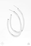 Paparazzi Above The Curve Silver Hoop Earrings Fashion Fix Exclusive - Glitzygals5dollarbling Paparazzi Boutique 