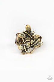 Paparazzi Full Of Flutter - Brass - Trio of Butterflies - Ring - Glitzygals5dollarbling Paparazzi Boutique 
