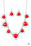 Paparazzi Make A Point - Red Necklace - Glitzygals5dollarbling Paparazzi Boutique 