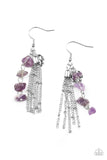 Stone Sensation - purple - Paparazzi earrings - Glitzygals5dollarbling Paparazzi Boutique 
