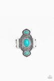 Paparazzi Dune Drifter - Blue Turquoise Stone - Ring - Glitzygals5dollarbling Paparazzi Boutique 