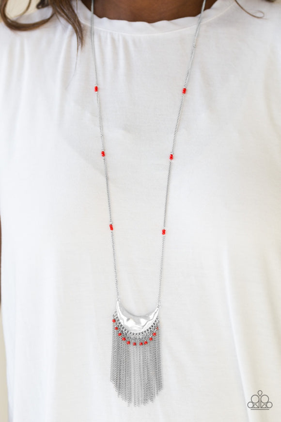 Paparazzi Desert Trance Red Necklace - Glitzygals5dollarbling Paparazzi Boutique 