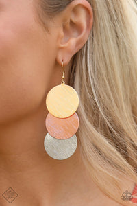 Paparazzi Dream Sheen Multi Exclusive Earrings Sunset Sightings May 2020 - Glitzygals5dollarbling Paparazzi Boutique 