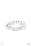 Paparazzi Here Comes The BRIBE White Fashion Fix Exclusive Bracelet - Glitzygals5dollarbling Paparazzi Boutique 