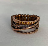 Stay In Your Lane - Copper Ring Paparazzi Accessories - Glitzygals5dollarbling Paparazzi Boutique 