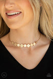 Paparazzi Necklace ~ Dont Get Bent Out Of Shape - Gold - Glitzygals5dollarbling Paparazzi Boutique 