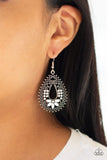 Paparazzi Atta-GALA - White Beads - Silver Teardrop Earrings - Glitzygals5dollarbling Paparazzi Boutique 
