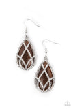 Paparazzi Earring ~ Crawling With Couture - Brown - Glitzygals5dollarbling Paparazzi Boutique 
