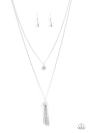 Paparazzi Minimal Millennium White Rhinestone Necklace - Glitzygals5dollarbling Paparazzi Boutique 