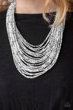 Paparazzi Rio Rainforest - White Seed Bead Necklace - Glitzygals5dollarbling Paparazzi Boutique 