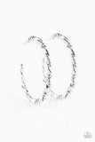 Paparazzi Street Mod - Silver - Twisted Hoop - Post Earrings - Glitzygals5dollarbling Paparazzi Boutique 