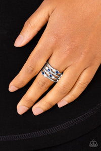 Sparkle Showdown - Blue - Ring - Glitzygals5dollarbling Paparazzi Boutique 