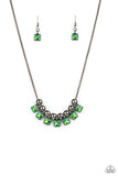Paparazzi Graciously Audacious Green Necklace - Glitzygals5dollarbling Paparazzi Boutique 