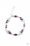 Paparazzi At Any Cost - Purple Rhinestone - Silver Bracelet - Glitzygals5dollarbling Paparazzi Boutique 