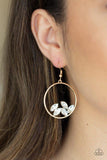 Paparazzi Earring ~ Cue The Confetti - Gold - Glitzygals5dollarbling Paparazzi Boutique 