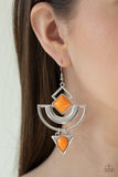 Paparazzi Geo Gypsy Orange Earrings - Glitzygals5dollarbling Paparazzi Boutique 
