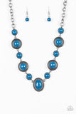 Paparazzi Necklace ~ Voyager Vibes - Blue - Glitzygals5dollarbling Paparazzi Boutique 