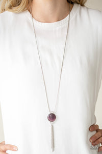 Paparazzi Happy As Can BEAM - Purple Moonstone Necklace - Glitzygals5dollarbling Paparazzi Boutique 