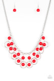 Paparazzi Really Rococo - Red Necklace - Glitzygals5dollarbling Paparazzi Boutique 