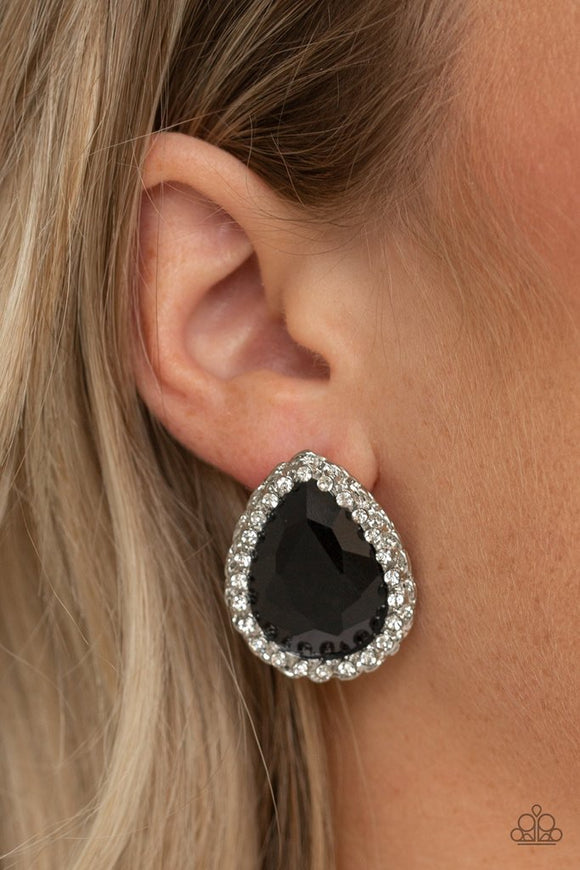 Paparazzi Dare to Shine Black Post Earrings - Glitzygals5dollarbling Paparazzi Boutique 