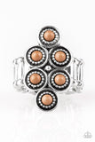 Paparazzi Ring ~ River Rock Rhythm - Brown - Glitzygals5dollarbling Paparazzi Boutique 