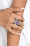 Paparazzi The ZEST Of The ZEST - Purple Bead - Silver Ring - Glitzygals5dollarbling Paparazzi Boutique 