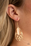 Paparazzi Glowing Tranquility Gold Cat’s Eye Moonstone Earrings - Glitzygals5dollarbling Paparazzi Boutique 