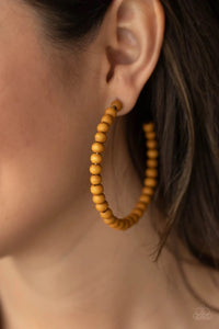 Paparazzi Should Have, Could Have, WOOD Have - Brown - Earrings - Glitzygals5dollarbling Paparazzi Boutique 