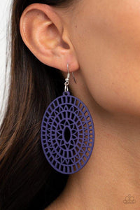 Paparazzi Earring ~ Tropical Retreat - Purple - Glitzygals5dollarbling Paparazzi Boutique 